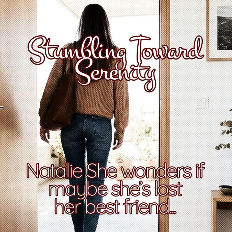 Woman carrying a tote bag walking out of door